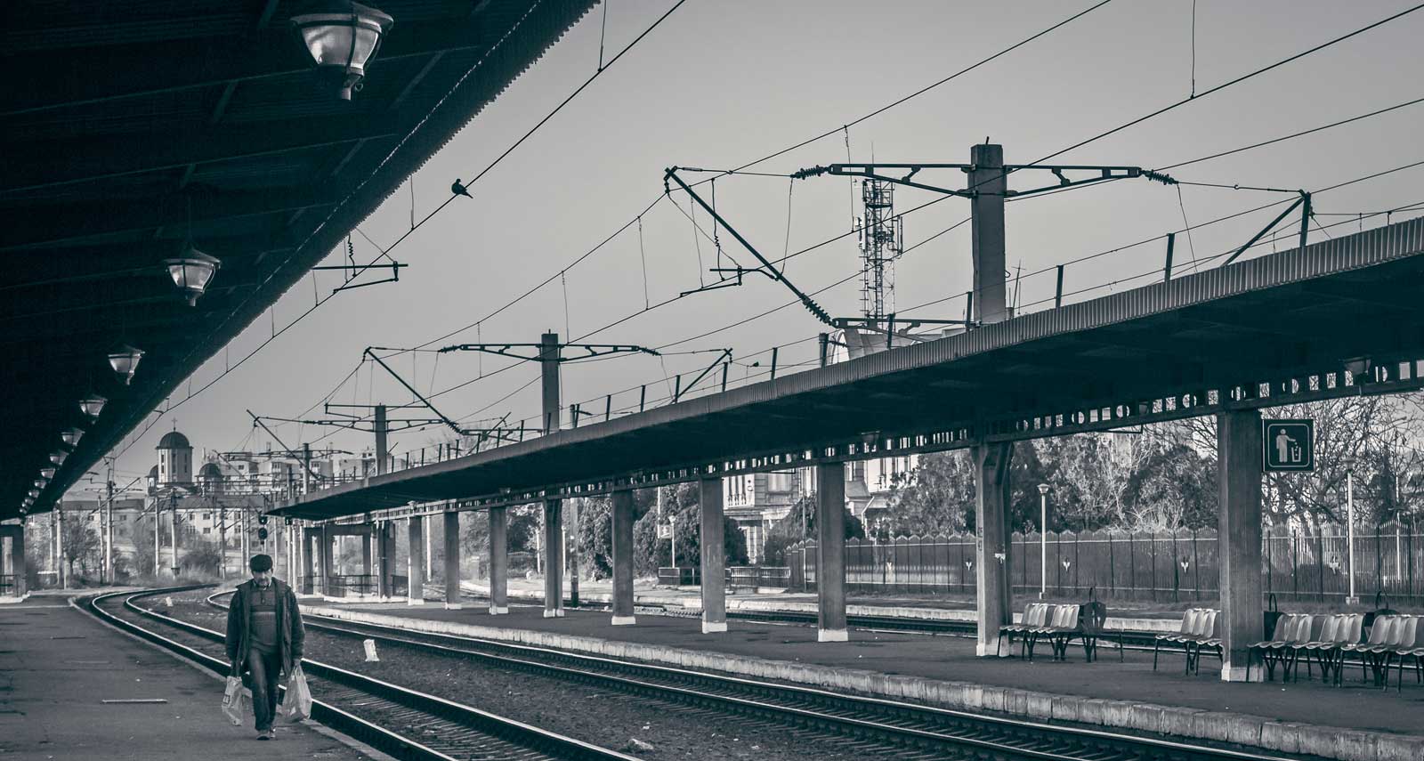 Groceries and Train